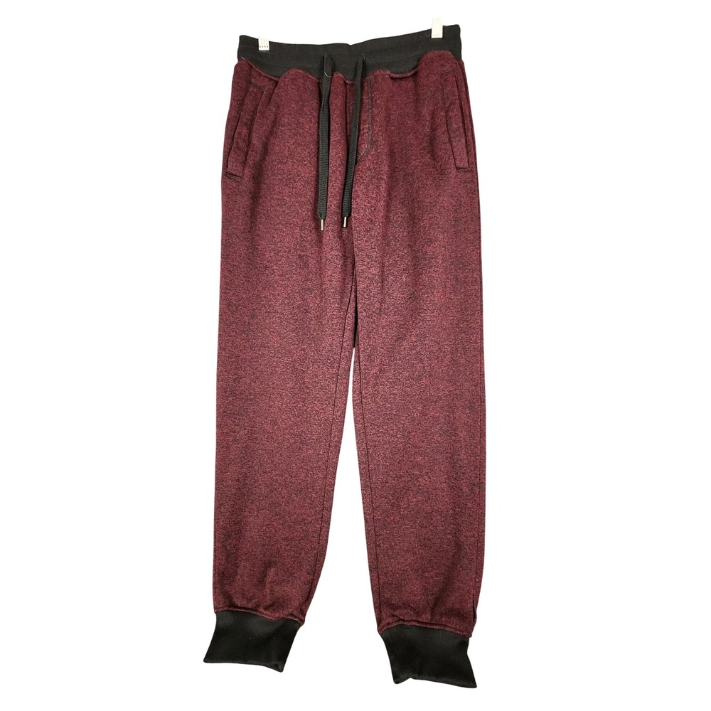 Southpole Mens Joggers Authentic Collection Burgundy‎ Black Lounge Pants